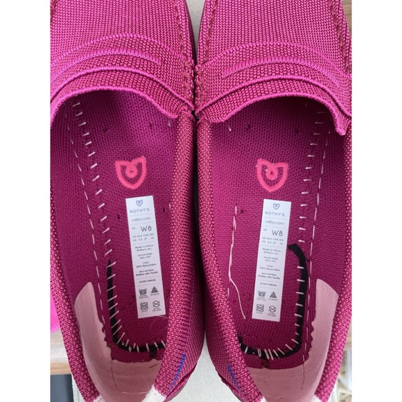 NEW Rothy's The Driver Raspberry Pink Women's Size 8 Knit Loafer - Picture 7 of 8